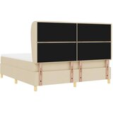  Krevet s opruga kutije s madracem Krema 200 x 180 cm tkanina | shoptok.hr