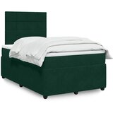  Krevet box spring s madracem tamnozeleni 120x190 cm baršunasti | shoptok.hr