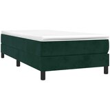 Box spring krevet s madracem tamnozeleni 90x200 cm baršunasti | shoptok.hr