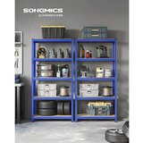 Songmics Regal GLR040Q01, 4 delni, (180 x 90 x 40 cm), moder | Shoptok.si