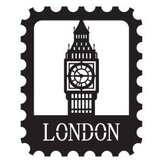 Wallity Zidna dekoracija Londonski pečat, crna | Eponuda.ba
