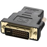 AVIZAR Dvosmerni adapter HDMI ženski na moški DVI - crno pozlacen, (21261890) | Shoptok.si