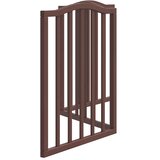  Vrata za pse s 3 panela sklopiva smeđi hrast 150 cm drva topole | shoptok.hr