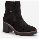 Boto Women's Heeled Boots Insulated Eco Suede Black Arkesia | Shoptok.si