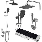 Rea Komplet za prhanje ROB INOX Brushed Nickel s termostatom Cene
