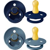 Bibs Colour Natural Rubber Size 1: 0+ months duda Deep Space / Petrol 2 kos Cene