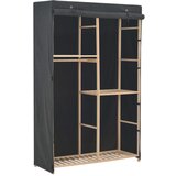 vidaXL Garderobna omara 3-nadstropna 110x40x170 cm sivo blago, (20622925) | Shoptok.si