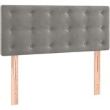  Box spring s madracem LED svjetlosivi 90x200 cm baršun | shoptok.hr