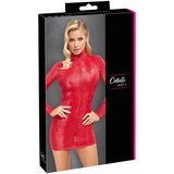 Cottelli Snakeskin Mini Dress with Long Sleeves 2718820 Red S | Shoptok.si