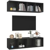  Zidni TV ormarići 2 kom crni od iverice | shoptok.hr