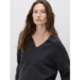 Reserved Džemper s ovratnikom - tamnosivo | shoptok.hr