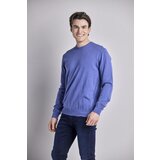 Legendww muski dzemper okruglog izreza u plavoj boji | Eponuda.com