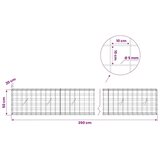 Gabion s žicom debljine 5 mm i mrežom 10x10 cm 350x20x50 cm - 20 cm 50 cm 350 cm | shoptok.hr