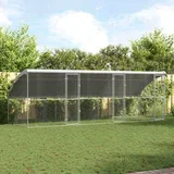 Pasja lopa s shranjevanjem 3 pcs srebrna 6 x 2 x 2 m Jeklo - - Srebrna - 68.4 - 6 x 2 x 2 m - 2025-vidaXL-TOPSELLER
