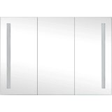 vidaXL LED kopalniška omarica z ogledalom 89x14x62 cm | Shoptok.si