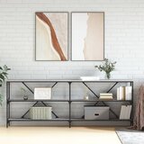 The Living Store Konzolna mizica siva sonoma 200x30x75cm inž. les in železo - Konzolna Mizica, (21438038) Cene