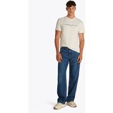 Tommy Jeans Majica boja pijeska / mornarsko plava | shoptok.hr