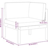  Vrtna kutna sofa s jastucima, akacija i uže | shoptok.hr