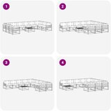  Set vanjskih sofa 11 kom. Bijela i krem | shoptok.hr