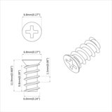  Vijak 12 pcs Srebrno M6 x 12 mm Željezo | shoptok.hr