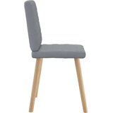  Jedilni stoli 4 kosi svetlo sivo blago | Shoptok.si