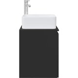  Umivaonik s policom Crna 53 x 35 x 63 cm Konstruirano drvo | shoptok.hr