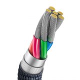 Baseus CRYSTAL KABEL USB NA USB-C, 100W, 1.2M (ČRN) | Shoptok.si
