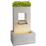 Blumfeldt Bloomingstone, vodnjak, vrtna fontana, okrasni vodnjak, 20 W, črpalka, cink, LED Cene