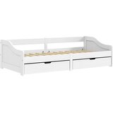 Dnevni ležaj s 2 ladice IRUN bijeli 90x200 cm masivna borovina | shoptok.hr