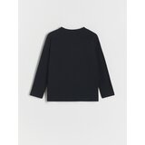 Reserved - Predimenzionirana majica dugih rukava s džepom - crno | shoptok.hr