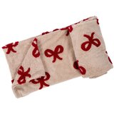 Tiseco Home Studio Crvena/bež deka s božićnim motivom od mikropliša 150x200 cm XMAS – u