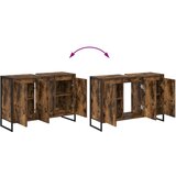  Kupaonski ormar Dimni hrast 90 x 30 x 60 cm Konstruirano drvo | shoptok.hr
