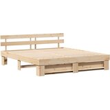  Krevetna konstrukcija Smeđa 180 x 200 cm Čvrsto borovo drvo | shoptok.hr