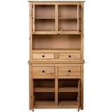 Panama Visoka omara 93x40,5x180 cm trdna borovina Range | Shoptok.si