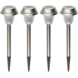 Home Solarna vrtna LED lampa, metalna, set 4 komada, 200 mAh – MX 807/4 Cijene