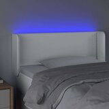  Posteljno vzglavje belo 83x16x78/88 cm umetno usnje, (20737785) | Shoptok.si