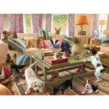 Puzzle 2D/3D - Psi u dnevnom boravku / Psi na verandi 500 ko | shoptok.hr