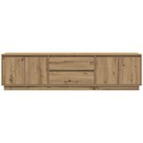 vidaXL TV ormarić s LED svjetlima Artisan hrast 193,5x41x50 cm | shoptok.hr