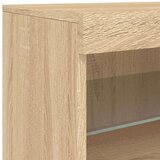  Komoda s LED svjetlima boja hrasta sonome 162 x 37 x 67 cm | shoptok.hr