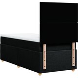  Krevet s oprugama i madracem crni 100 x 200 cm od tkanine | shoptok.hr