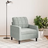  Fotelja svjetlosiva 60 cm baršunasta | shoptok.hr