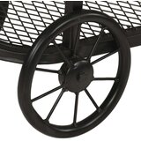vidaXL Konzolna mizica 112x36x76 cm trden mangov les in železo | Shoptok.si