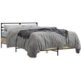  Okvir za krevet boja hrasta 140x200cm konstruirano drvo i metal | shoptok.hr