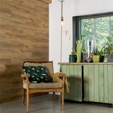 WallArt Stenski paneli videz lesa predelan hrast rustikalno rjavi | Shoptok.si