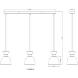 Globo VISEČA SVETILKA MASSEY 65/13/120 cm E14 | Shoptok.si