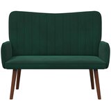 SOFA za dvije osobe Tamnozelena 115 x 61 x 87 cm Baršun | Eponuda.ba
