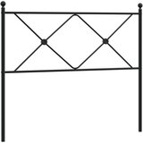 Maison Chic kovinsko posteljno vzglavje - vzglavna omarica - nočna omarica črno 100 cm, (21705370) | Shoptok.si
