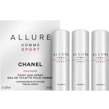 Parfem Allure Homme Sport Cologne darilni komplet za moške Set I. 20 ml | Shoptok.si