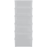 vidaXL Plastične kutije za pohranu 6 kom 25 L za slaganje | shoptok.hr