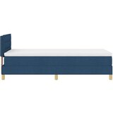  Postelja s box spring z vzmetnico Modra 90x200 cm Tkanina, (22080877) | Shoptok.si